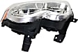 2006 Jeep Grand Cherokee - 3-Piece Kit Driver and Passenger Side Halogen Headlight, With bulb(s), OE Replacement,  Includes (1) Bumper Cover and (2) Headlight