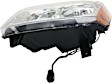 2006 Jeep Grand Cherokee - 3-Piece Kit Driver and Passenger Side Halogen Headlight, With bulb(s), OE Replacement,  Includes (1) Bumper Cover and (2) Headlight