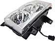 2006 Jeep Grand Cherokee - 3-Piece Kit Driver and Passenger Side Halogen Headlight, With bulb(s), OE Replacement,  Includes (1) Bumper Cover and (2) Headlight