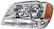 3-Piece Kit Driver and Passenger Side Halogen Headlight, With bulb(s), Sport Utility, OE Replacement, Includes (2) Headlight and (1) Bumper Cover