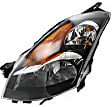 3-Piece Kit Driver and Passenger Side Halogen Headlight, With bulb(s), OE Replacement, Sedan, Includes (2) Headlight and (1) Bumper Cover