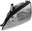 2006 Ford Focus - 3-Piece Kit Driver and Passenger Side Halogen Headlight, With bulb(s), For Models Without Appearance Package, OE Replacement,  Includes (1) Bumper Cover and (2) Headlight