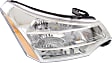 2009 Ford Focus - 3-Piece Kit Driver and Passenger Side Halogen Headlight, With bulb(s), 4-Door, OE Replacement, Sedan,  Includes (1) Bumper Cover and (2) Headlight