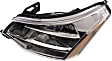 2009 Ford Focus - 3-Piece Kit Driver and Passenger Side Halogen Headlight, With bulb(s), 4-Door, OE Replacement, Sedan,  Includes (1) Bumper Cover and (2) Headlight