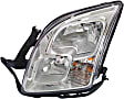 2007 Ford Fusion - 3-Piece Kit Driver and Passenger Side Halogen Headlight, With bulb(s), OE Replacement,  Includes (1) Bumper Cover and (2) Headlight
