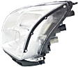 2007 Ford Fusion - 3-Piece Kit Driver and Passenger Side Halogen Headlight, With bulb(s), OE Replacement,  Includes (1) Bumper Cover and (2) Headlight