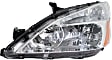 2005 Honda Accord - 3-Piece Kit Driver and Passenger Side Halogen Headlight, Without bulb(s), OE Replacement, Sedan, CAPA Certified  Includes (1) Bumper Cover and (2) Headlight