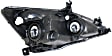 2005 Honda Accord - 3-Piece Kit Driver and Passenger Side Halogen Headlight, Without bulb(s), OE Replacement, Sedan, CAPA Certified  Includes (1) Bumper Cover and (2) Headlight