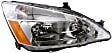 2005 Honda Accord - 3-Piece Kit Driver and Passenger Side Halogen Headlight, Without bulb(s), OE Replacement, Sedan, CAPA Certified  Includes (1) Bumper Cover and (2) Headlight