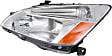 2005 Honda Accord - 3-Piece Kit Driver and Passenger Side Halogen Headlight, Without bulb(s), OE Replacement, Sedan, CAPA Certified  Includes (1) Bumper Cover and (2) Headlight