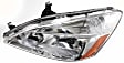 3-Piece Kit Driver and Passenger Side Halogen Headlight, With bulb(s), Sedan, OE Replacement, Includes (1) Bumper Cover and (2) Headlight