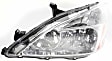 3-Piece Kit Driver and Passenger Side Halogen Headlight, With bulb(s), OE Replacement, Includes (1) Bumper Cover and (2) Headlight