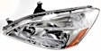 3-Piece Kit Driver and Passenger Side Halogen Headlight, With bulb(s), OE Replacement, Includes (1) Bumper Cover and (2) Headlight