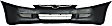 3-Piece Kit Driver and Passenger Side Halogen Headlight, With bulb(s), OE Replacement, Includes (1) Bumper Cover and (2) Headlight