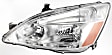 3-Piece Kit Driver and Passenger Side Halogen Headlight, With bulb(s), OE Replacement, Includes (1) Bumper Cover and (2) Headlight