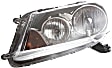 3-Piece Kit Driver and Passenger Side Halogen Headlight, With bulb(s), OE Replacement, Sedan, Includes (2) Headlight and (1) Bumper Cover