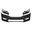2013 Honda Accord - 3-Piece Kit Front Primed Bumper Cover, Sedan,  Includes (1) Bumper Cover and (2) Headlight
