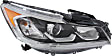 2016 Honda Accord - 3-Piece Kit Driver and Passenger Side Halogen Headlight, With bulb(s), OE Replacement, Sedan, Includes (1) Bumper Cover and (2) Headlight
