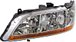 1998-2000 Honda Accord - 3-Piece Kit Driver and Passenger Side Halogen Headlight, Without bulb(s), Sedan, OE Replacement, Includes (1) Bumper Cover and (2) Headlight