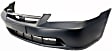 1998-2000 Honda Accord - 3-Piece Kit Driver and Passenger Side Halogen Headlight, Without bulb(s), Sedan, OE Replacement, Includes (1) Bumper Cover and (2) Headlight