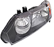 2007 Honda Civic - 3-Piece Kit Driver and Passenger Side Halogen Headlight, Without bulb(s), OE Replacement, Sedan,  Includes (1) Bumper Cover and (2) Headlight