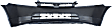 2007 Honda Civic - 3-Piece Kit Driver and Passenger Side Halogen Headlight, Without bulb(s), OE Replacement, Sedan,  Includes (1) Bumper Cover and (2) Headlight