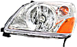 2003 Honda Pilot EX - 3-Piece Kit Front Primed Bumper Cover,  Includes (1) Bumper Cover and (2) Headlight