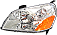 2003 Honda Pilot EX - 3-Piece Kit Front Primed Bumper Cover,  Includes (1) Bumper Cover and (2) Headlight