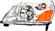 2003 Honda Pilot EX - 3-Piece Kit Front Primed Bumper Cover,  Includes (1) Bumper Cover and (2) Headlight