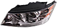 2009-2010 Hyundai Sonata - 3-Piece Kit Driver and Passenger Side Halogen Headlight, With bulb(s), OE Replacement, CAPA Certified, Includes (1) Bumper Cover and (2) Headlight