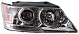 2009-2010 Hyundai Sonata - 3-Piece Kit Driver and Passenger Side Halogen Headlight, With bulb(s), OE Replacement, CAPA Certified, Includes (1) Bumper Cover and (2) Headlight