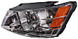 2009-2010 Hyundai Sonata - 3-Piece Kit Driver and Passenger Side Halogen Headlight, With bulb(s), OE Replacement, CAPA Certified, Includes (1) Bumper Cover and (2) Headlight