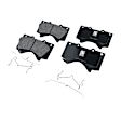 2008 Toyota Tundra - 8-Piece Kit Front, Driver and Passenger Side Axle Assembly, Four Wheel Drive, Supplied with Standard Neoprene Outboard Boot, New, 4WD, 4.0L 6Cyl  Includes (2) Axle Assembly, (2) Brake Disc, (1) Brake Pad Set, and (2) Control Arm