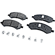 7-Piece Kit Front, Driver and Passenger Side, Lower Control Arm with Axle Assemblies, Brake Discs, and Brake Pad Set, Four Wheel Drive