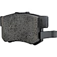 2009 Honda Civic - 2-Wheel Set Rear Brake Disc and Pad Kit, Cross-drilled and Slotted 5 Lugs 259.59 mm Ceramic Pro-Line Series, Includes (1) Brake Pad Set and (2) Brake Disc