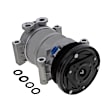 3-Piece Kit A/C Compressor, 6-Groove Pulley, includes A/C Condenser, and A/C Service Kit (A/C Accumulator, A/C Expansion Valve, A/C Orifice Tube, and A/C O-Ring and Gasket Seal Kit)