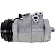 3-Piece Kit A/C Compressor with A/C Condenser and A/C Service Kit (A/C Accumulator, Expansion Valve, Orifice Tube, and A/C O-Ring and Gasket Seal Kit), 4-Groove Pulley, Two Bolts to Mount the Hoses