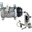 2009 Chevrolet Tahoe - 2-Piece Kit A/C Compressor Kit, 6.2L 8Cyl, Without Rear Air Conditioning, Accum/ Receiver Drier Kit, Oring Seal Kit 1321272, Acum/ Drier 1411812, Front Exp Valve 3411884, 2-Bolt to mount the Hoses, With Clutch