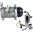 2-Piece Kit A/C Compressor Kit, With Clutch, 4-Groove Pulley, Includes (1) A/C Compressor and (1) A/C Service Kit
