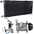 2001 GMC Yukon - 3-Piece Kit A/C Compressor Kit, With Clutch, 4-Groove Pulley, Includes (1) A/C Compressor, (1) A/C Condenser and (1) A/C Service Kit