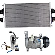 2010 GMC Savana 2500 - 3-Piece Kit A/C Compressor Kit, 6.0L 8Cyl, Front Exp Valve 3411243, O-Ring Seal Kit 1321272, Acum/Drier 1411676, Without Rear A.C., 2-Bolt to mount the Hoses, With Clutch, 4-Groove Pulley