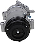 2001 GMC Sierra 1500 HD - 3-Piece Kit A/C Compressor Kit, 6.0L 8Cyl, OHV, w/ 10S20F Oring Kit, 1 Bolt to mount the Hoses, With Clutch, 4-Groove Pulley