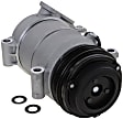 2001 GMC Sierra 1500 HD - 3-Piece Kit A/C Compressor Kit, 6.0L 8Cyl, OHV, w/ 10S20F Oring Kit, 1 Bolt to mount the Hoses, With Clutch, 4-Groove Pulley