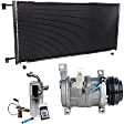 2005 Chevrolet Suburban 1500 - 3-Piece Kit A/C Compressor Kit, 5.3L 8Cyl, 2 Bolts to mount the Hoses, With Clutch, 4-Groove Pulley