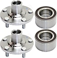 2014 Toyota Camry SE - 2-Wheel Set Front, Driver and Passenger Side Wheel Hub, 5 Lugs, With Bearing, Includes (2) Wheel Bearing and (2) Wheel Hub