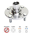 2-Wheel Set Front Wheel Hub, 4 Lugs, With Bearing, FWD, 2.5L, 4Cyl, Includes (2) Wheel Bearing and (2) Wheel Hub