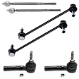 6-Piece Kit Front Suspension Kit, Includes (2) Sway Bar Link and (4) Tie Rod End