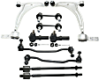 10-Piece Kit Front, Driver and Passenger Side, Lower Control Arm Kit, Includes (2) Control Arm, (4) Sway Bar Link, and (4) Tie Rod End