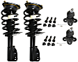 4-Piece Kit Front, Driver and Passenger Side Suspension Kit, Includes (2) Shock Absorber and Strut Assembly and (2) Ball Joint