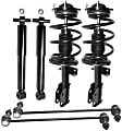6-Piece Kit Driver and Passenger Side Suspension Kit, Includes (2) Sway Bar Link and (4) Shock Absorber and Strut Assembly